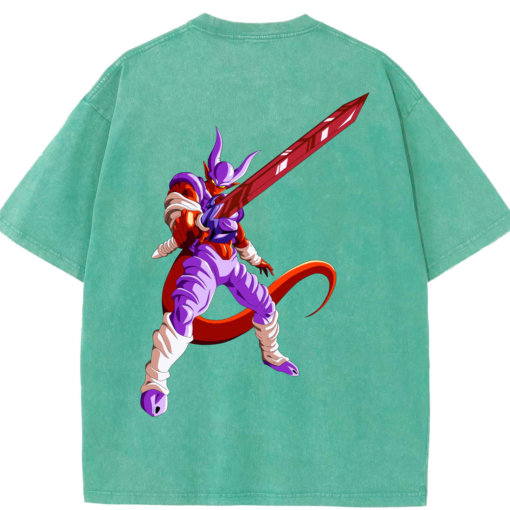 （画像用） ドラゴンボール ジャネンバ DRAGON BALL Janemba 綿100% ヴィンテージ風 半袖Tシャツ（背面プリント）